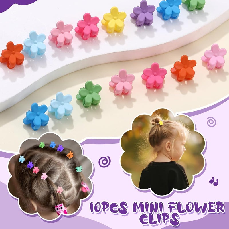 AuraRay 360PCS Soft Cotton Hair Ties for Toddlers & Baby - No Damage Elastics Seamless Ponytail Holders for Little Girls Daily Hair Accessories, Multicolor - Image 5